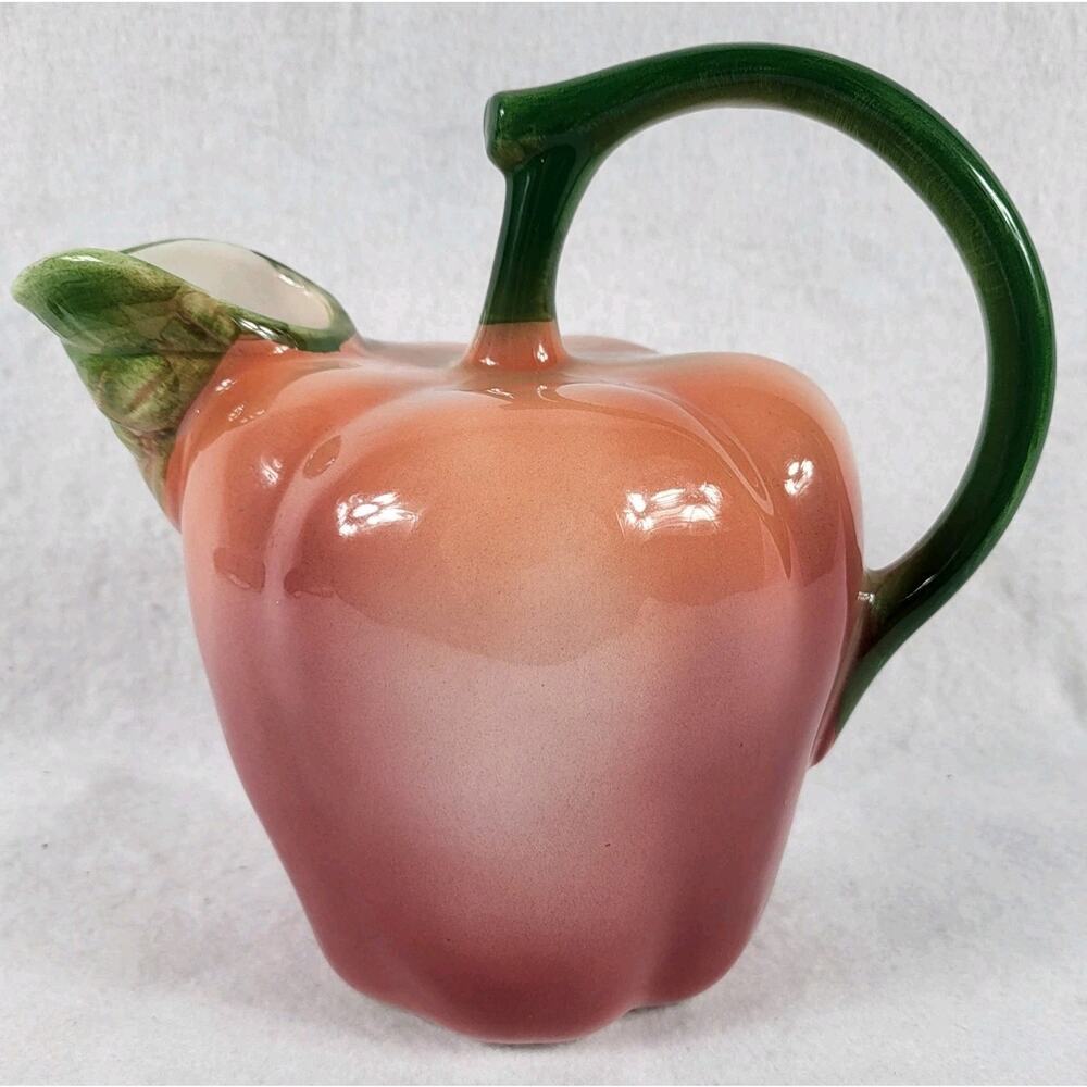 Lord & Taylor Apple Pitcher Made in Italy Vintage French Country Home Decor